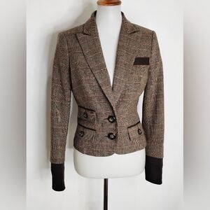 ABS SHORT WOOL BLEND RETRO JACKET